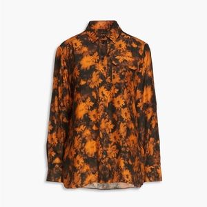 KENZO Floral pattern silk shirt